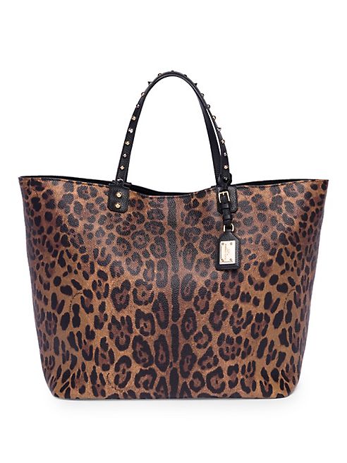 Dolce & Gabbana - Leopard Leather Tote