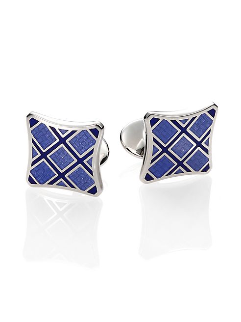 David Donahue - Plaid Sterling Silver Cuff Links