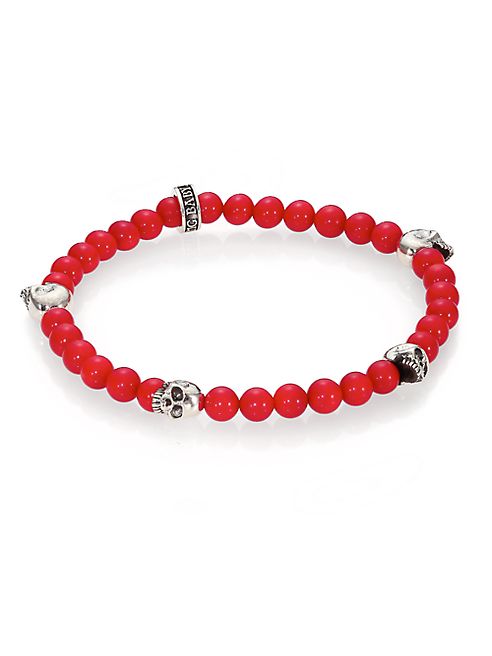 King Baby Studio - Red Coral Beaded Bracelet