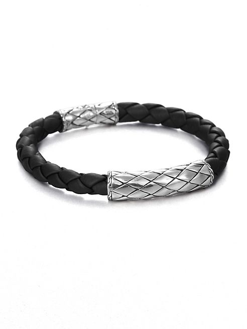 John Hardy - Woven Leather Bracelet