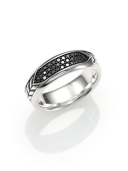 David Yurman - Pavé Band Ring with Black Diamonds