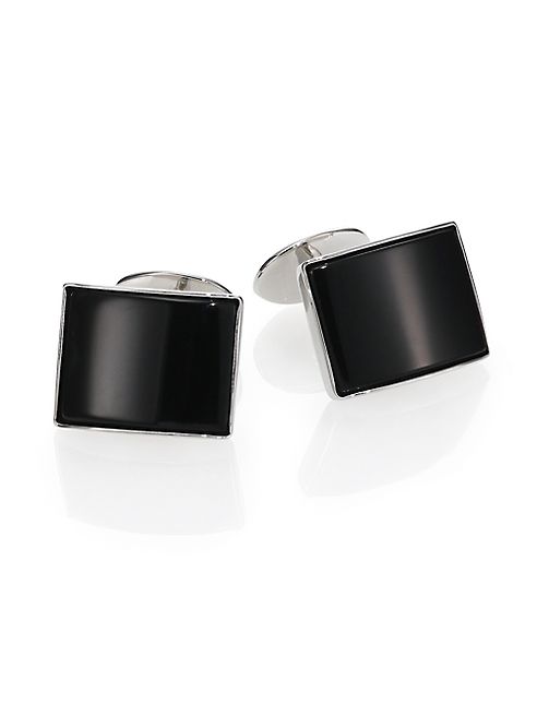 David Donahue - Sterling Silver & Onyx Cuff Links