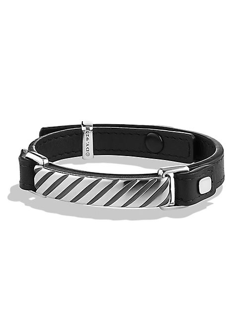 David Yurman - Modern Cable ID Leather Bracelet