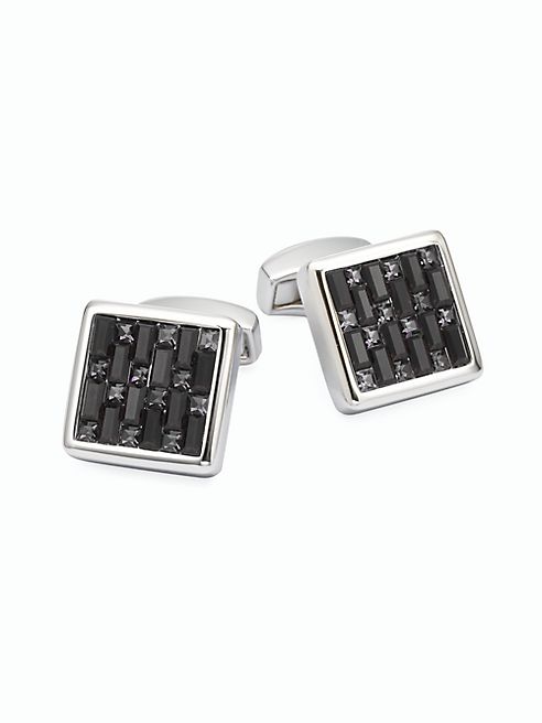 Tateossian - Swarovski Interlock Cuff Links