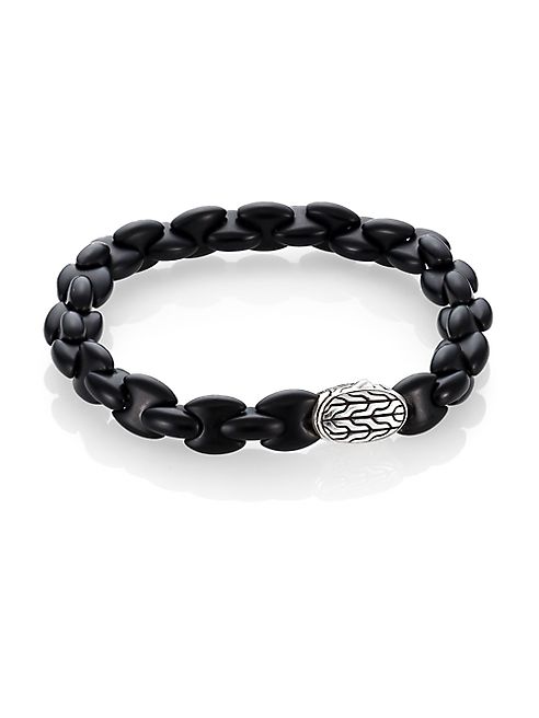 John Hardy - Batu Classic Black Agate & Sterling Silver Bracelet