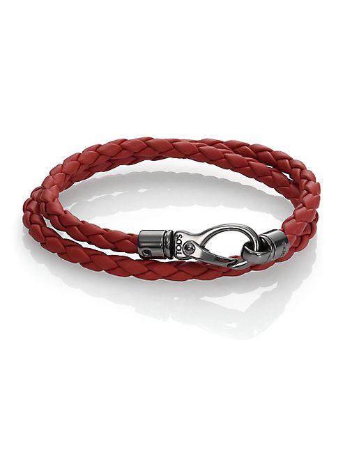 Tod's - Leather Double-Wrap Bracelet