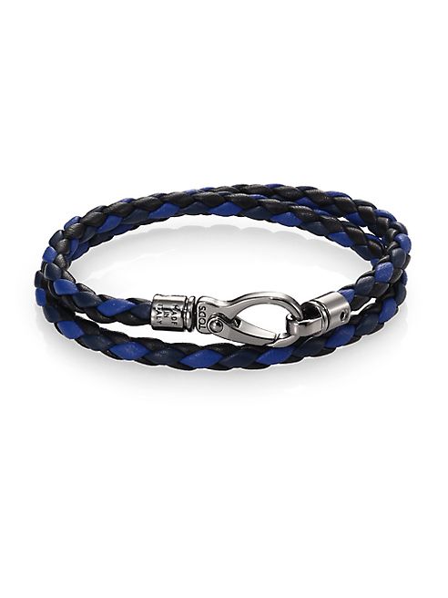 Tod's - Tri-Tone Leather Double-Wrap Bracelet