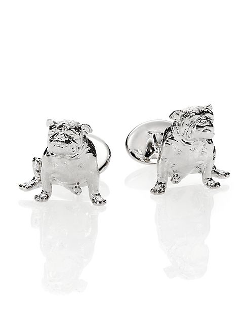 David Donahue - Sterling Silver Bull Dog Cuff Links