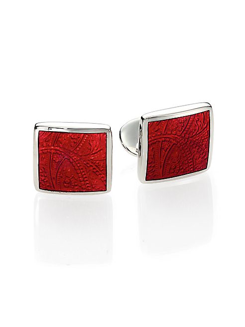 David Donahue - Paisley Sterling Silver Cuff Links