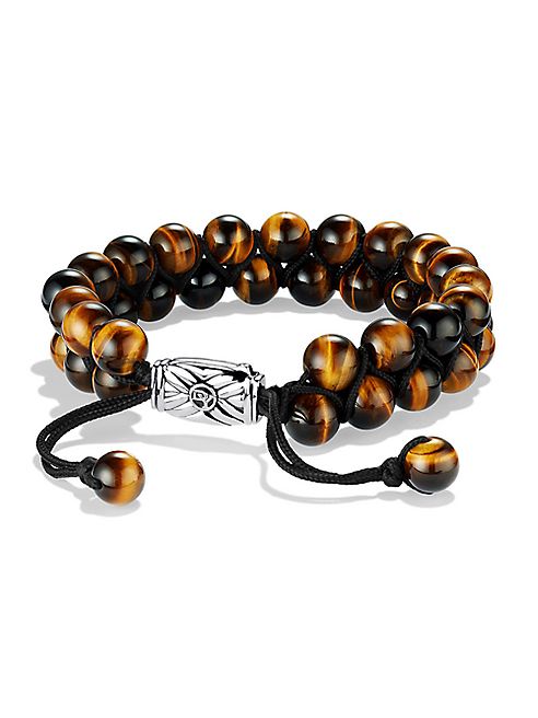 David Yurman - Spiritual Beads Two-Row Tiger's Eye Bracelet