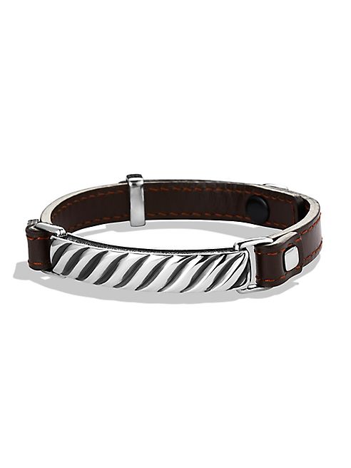 David Yurman - Modern Cable ID Leather Bracelet