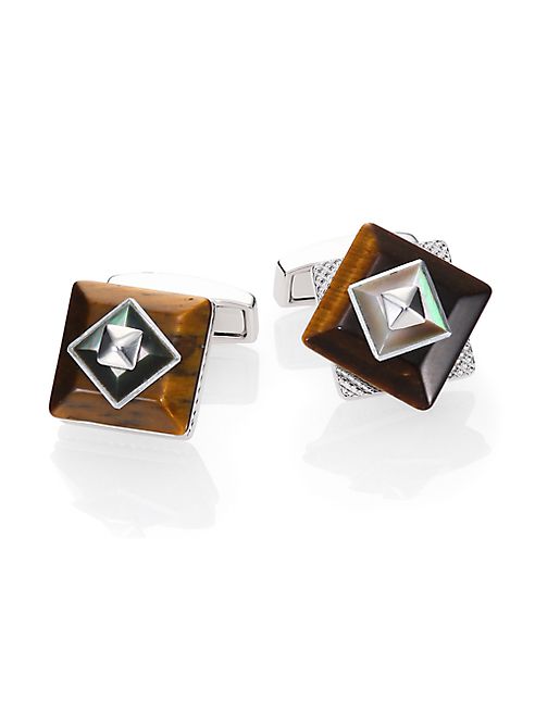 Tateossian - Spinning Pyramid Cuff Links