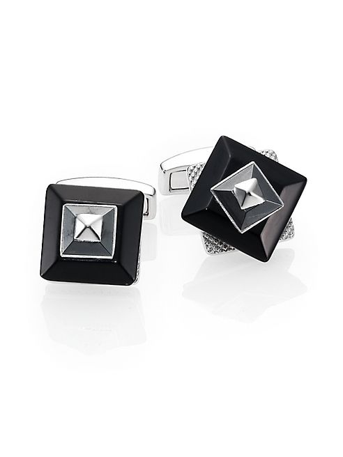 Tateossian - Spinning Pyramid Cuff Links