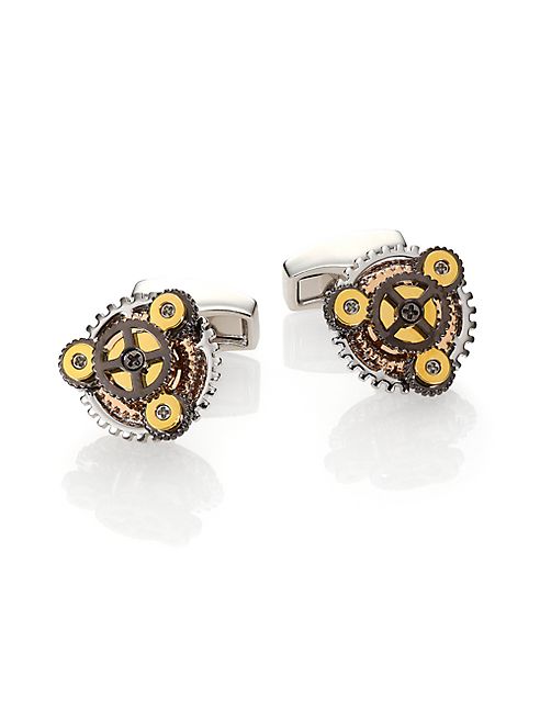 Tateossian - Gear Rotondo Cuff Links