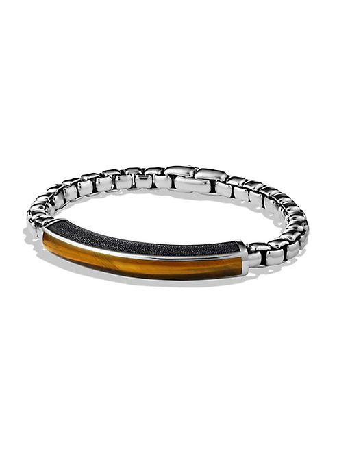 David Yurman - Exotic Stone Tiger's Eye ID Bracelet