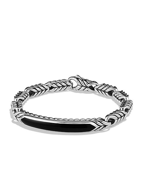 David Yurman - Chevron Black Onyx ID Bracelet