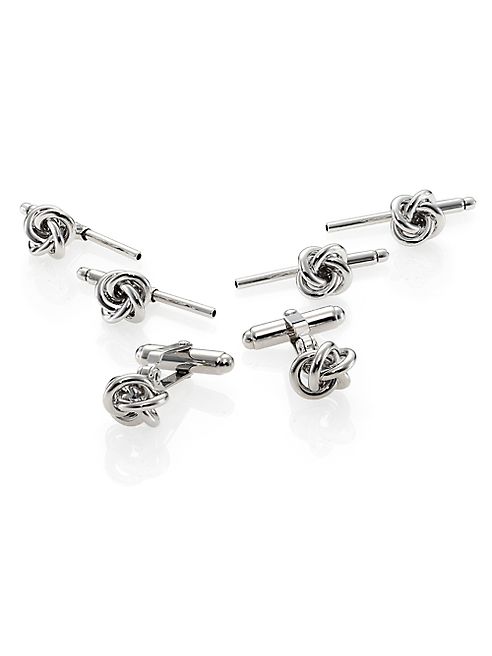 David Donahue - Silver Knot Stud Set