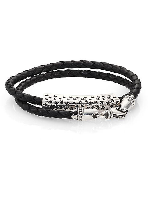 King Baby Studio - Stars Double-Wrap Leather Bracelet