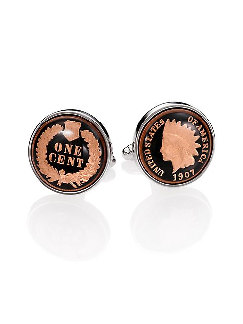 David Donahue - Authentic Indian Head Coin Cuff Links