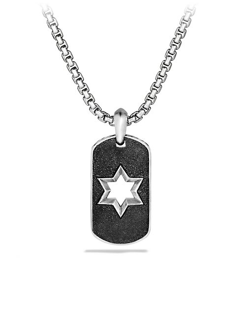 David Yurman - Exotic Stone Star Tag Necklace