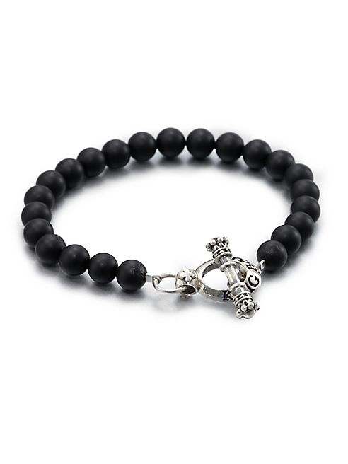 King Baby Studio - Black Onyx Beaded Bracelet