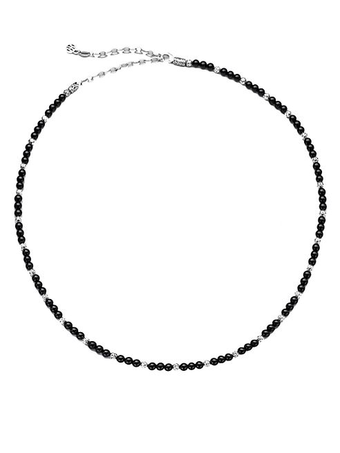 John Hardy - Sterling Silver Necklace/Onyx