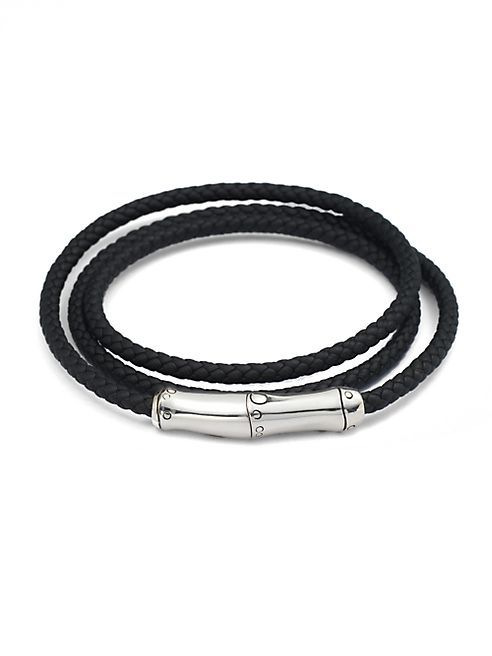 John Hardy - Triple-Wrap Leather Bracelet