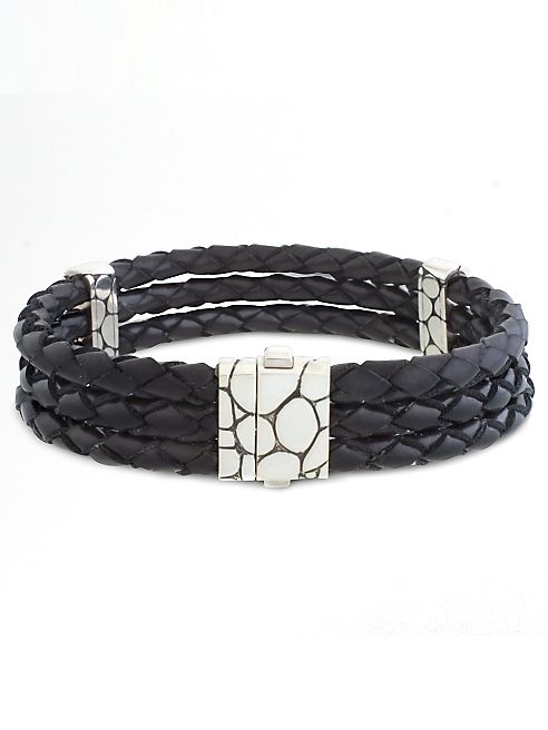 John Hardy - Kali Woven Leather Bracelet