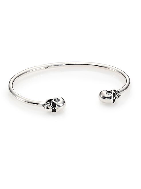 King Baby Studio - Sterling Silver Skull Cuff Bracelet