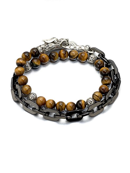 John Hardy - Naga Silver Beaded Bracelet