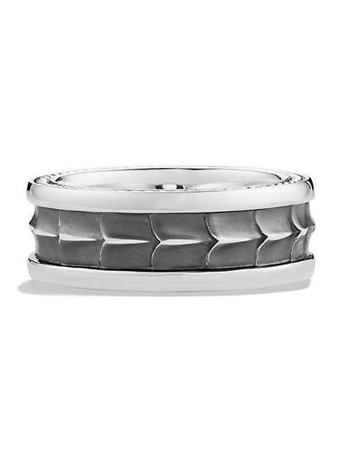 David Yurman - Silver Armory Band Ring