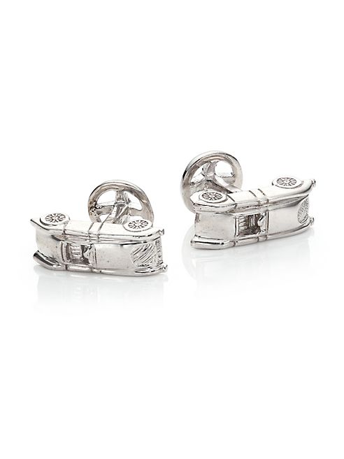 Robin Rotenier - Sterling Silver 1930's Italian Race Car Cuff Links