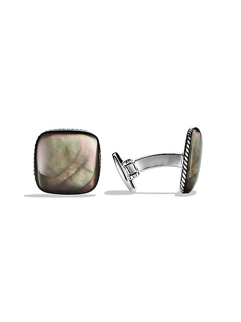 David Yurman - Streamline Black Mother-of-Pearl Cuff Links