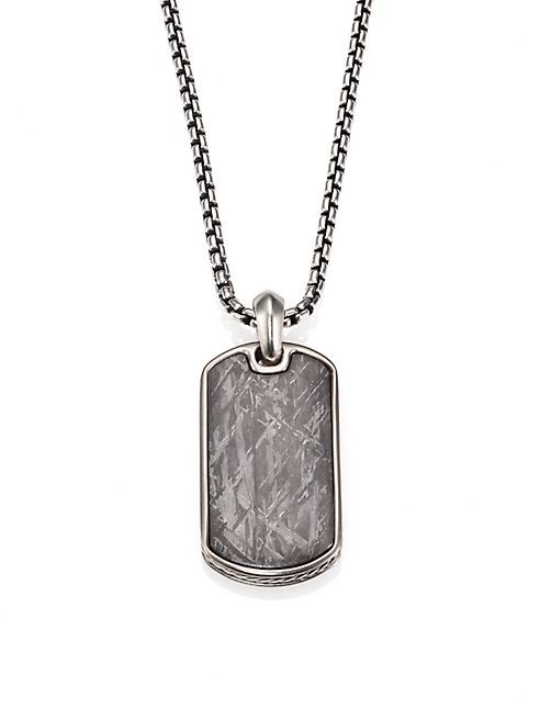 David Yurman - Tag Me Sterling Silver Necklace