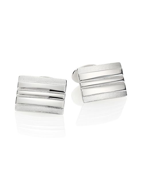 David Donahue - Sterling Silver Rectangle Cuff Links