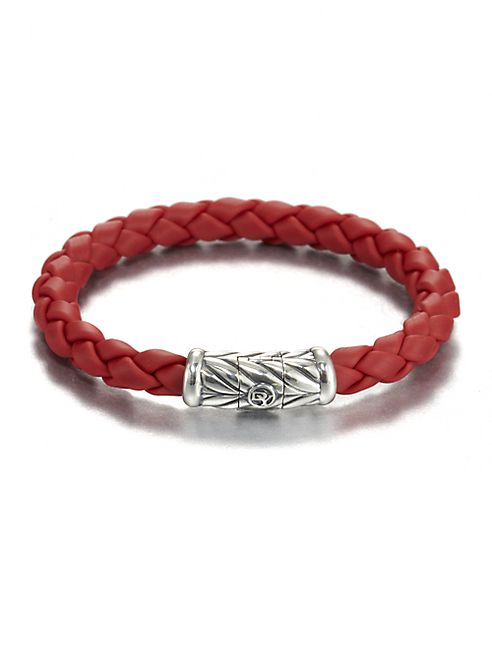 David Yurman - 8mm Woven Rubber Bracelet