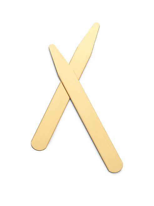 Saks Fifth Avenue Collection - Brass Collar Stays/ Pack of 18