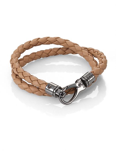 Tod's - Leather Double-Wrap Bracelet