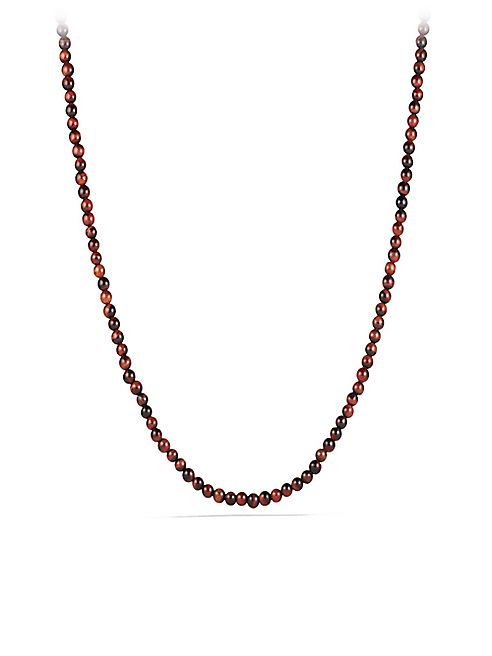 David Yurman - Spiritual Bead Necklace with Red Tiger's Eye