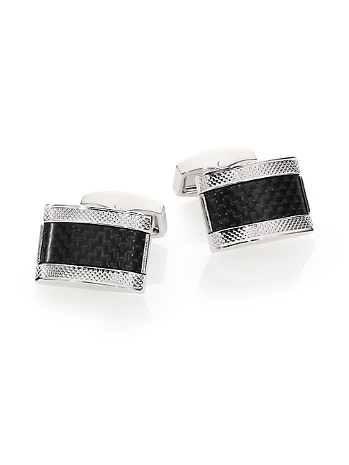 Tateossian - Brass & Carbon Fibre Cuff Links