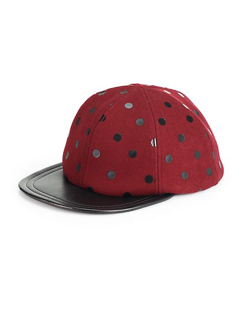 Mr. KIM by Eugenia Kim - Darien Polka Dot Wool Baseball Cap