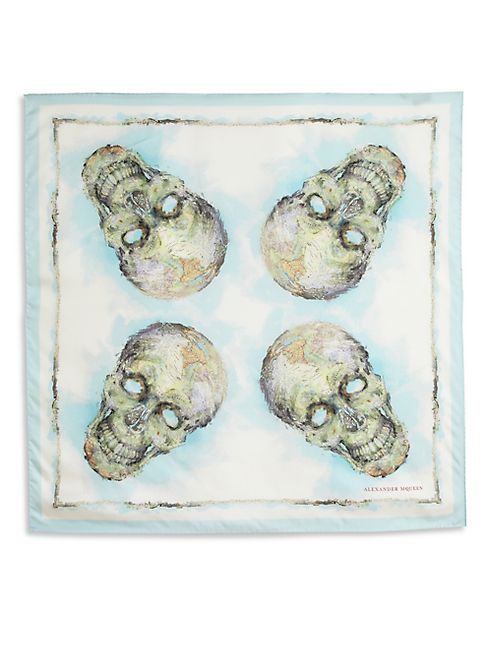 Alexander McQueen - Skull Map Silk Scarf