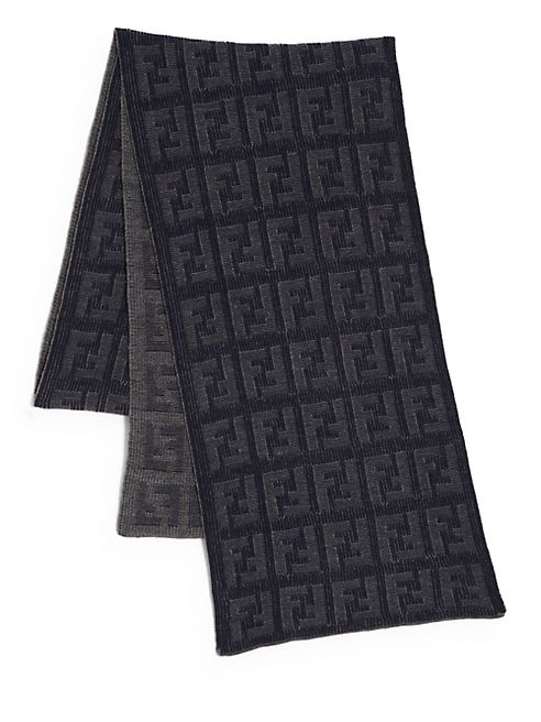 Fendi - Logo Knit Wool Scarf