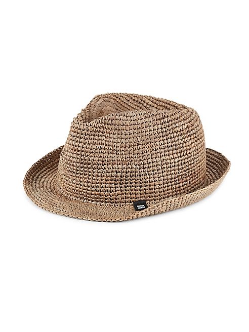 Block Headwear - Knickbocker Crochet Straw Trilby