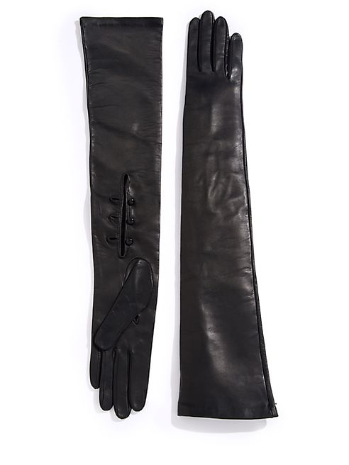 Saks Fifth Avenue Collection - Opera Leather Gloves