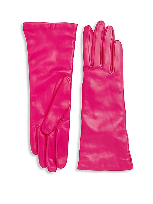 Saks Fifth Avenue Collection - Cashmere-Lined Leather Gloves