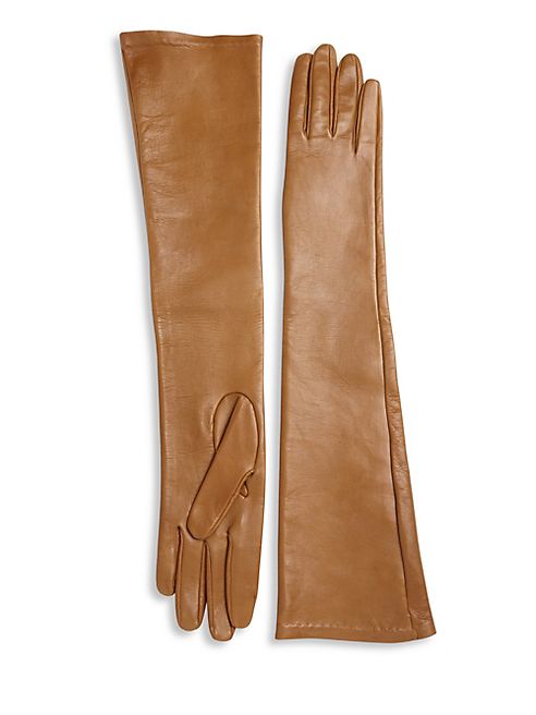 Saks Fifth Avenue Collection - Silk Lined Leather Gloves