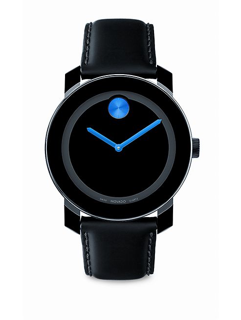 Movado - Large Bold Watch/Blue Detail