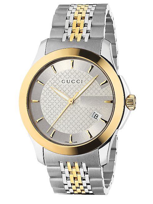 Gucci - G-Timeless Collection Watch/Stainless Steel & Gold PVD