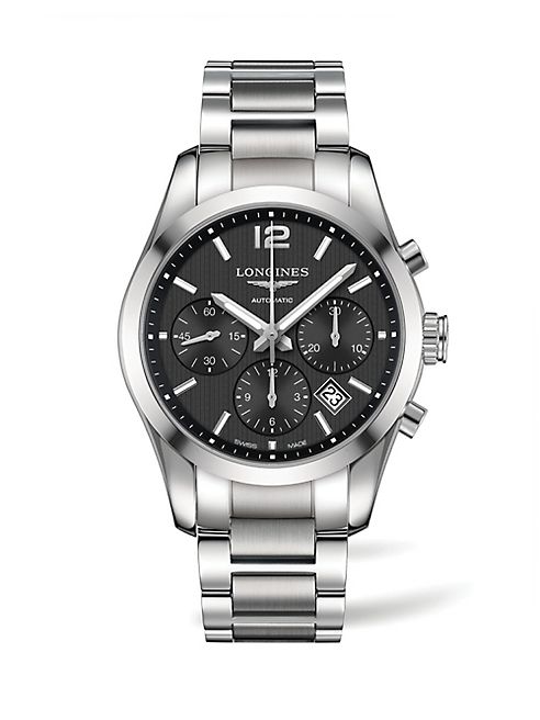 Longines - Stainless Steel Chronograph Bracelet Watch